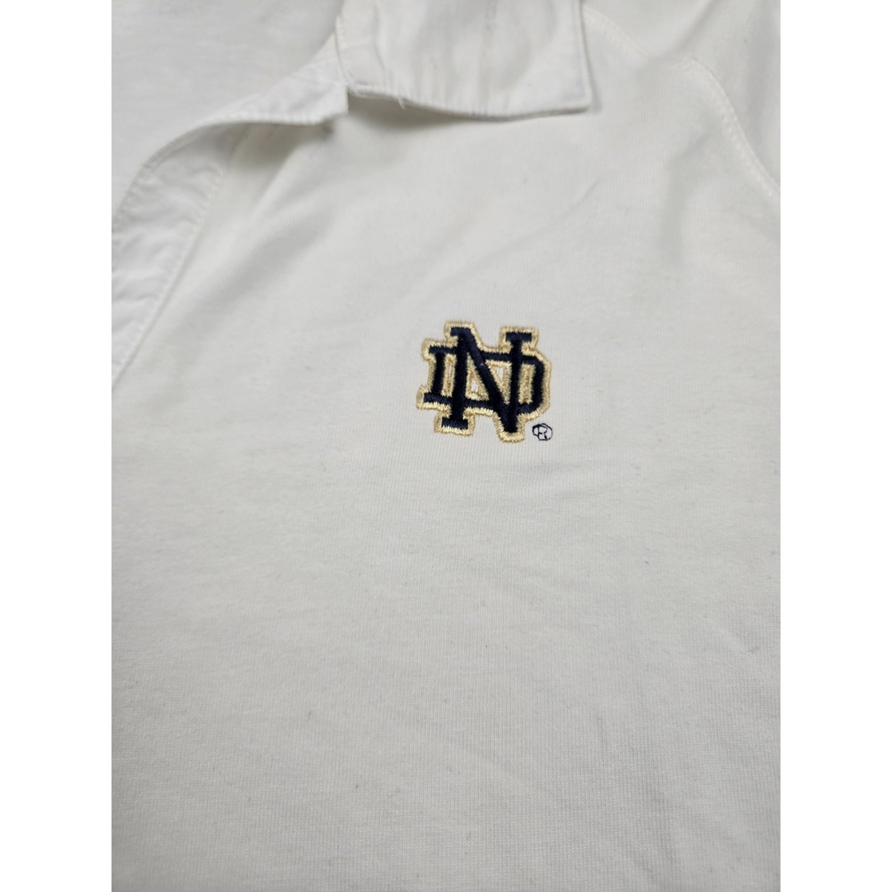 CUTTER & BUCK Classic White Norte Dame Women's Athletic Top Size XL #5